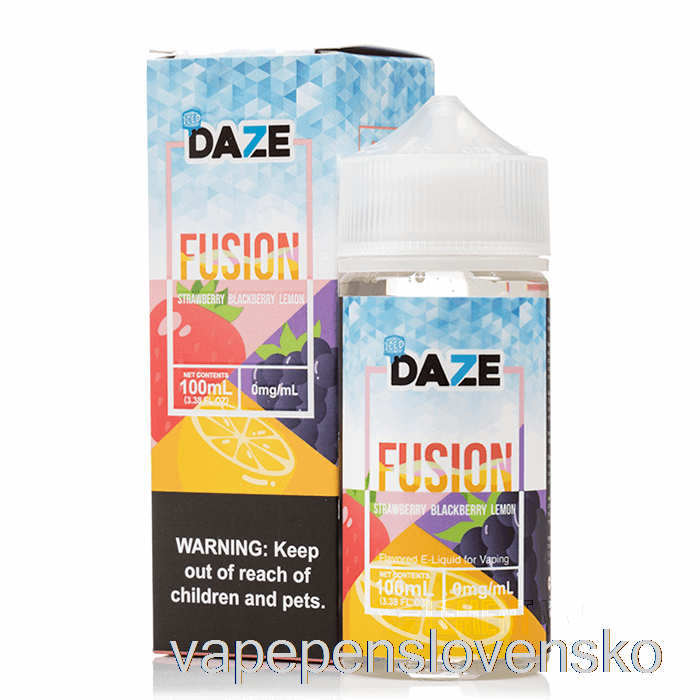 ľadová Jahoda Ostružina Citrón - 7 Dze Fusion - 100 Ml 3 Mg Vape Pero